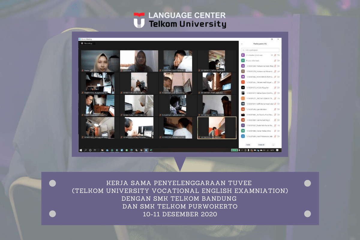 TUVEE untuk SMK Telkom Purwokerto & SMK Telkom Bandung