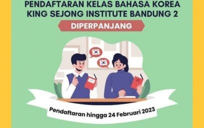 Pendaftaran Kelas Bahasa Korea Diperpanjang