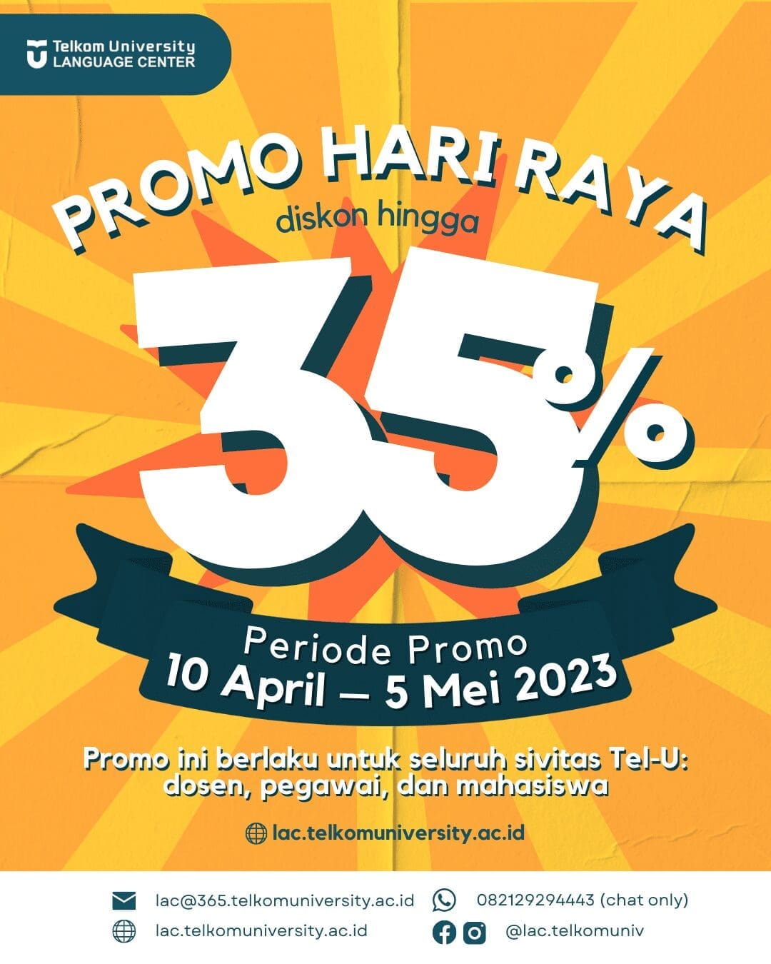 PROMO HARI RAYA DISKON KURSUS HINGGA 35%