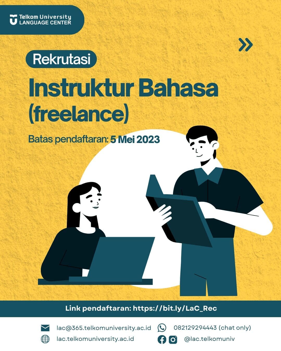 Rekrutasi Instruktur Bahasa (freelance)