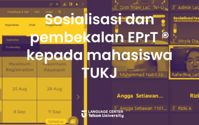 Sosialisasi dan pembekalan EPrT® kepada mahasiswa TUKJ 