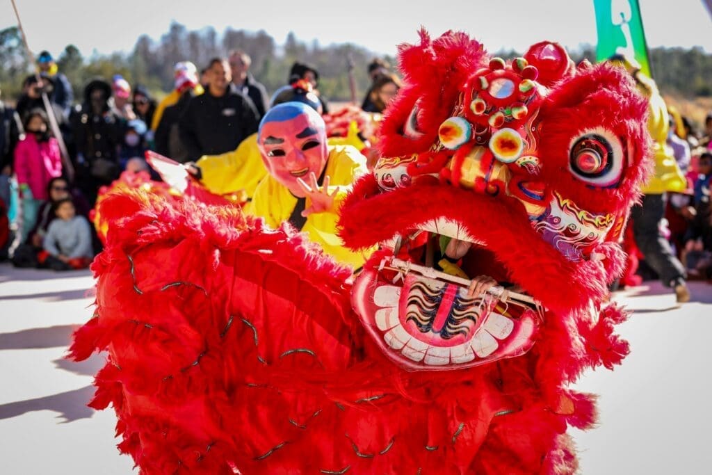 Barongsai di hari tahun baru Imlek