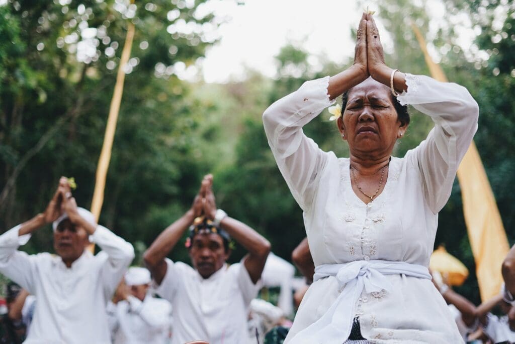 Umat Hindu Beribadah sekama Nyepi