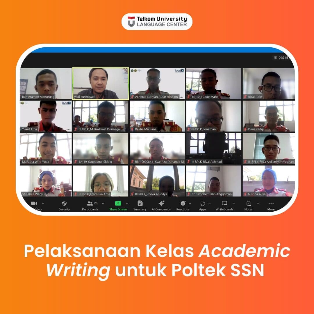 Pelaksanaan Kelas Academic Writing untuk Poltek SSN