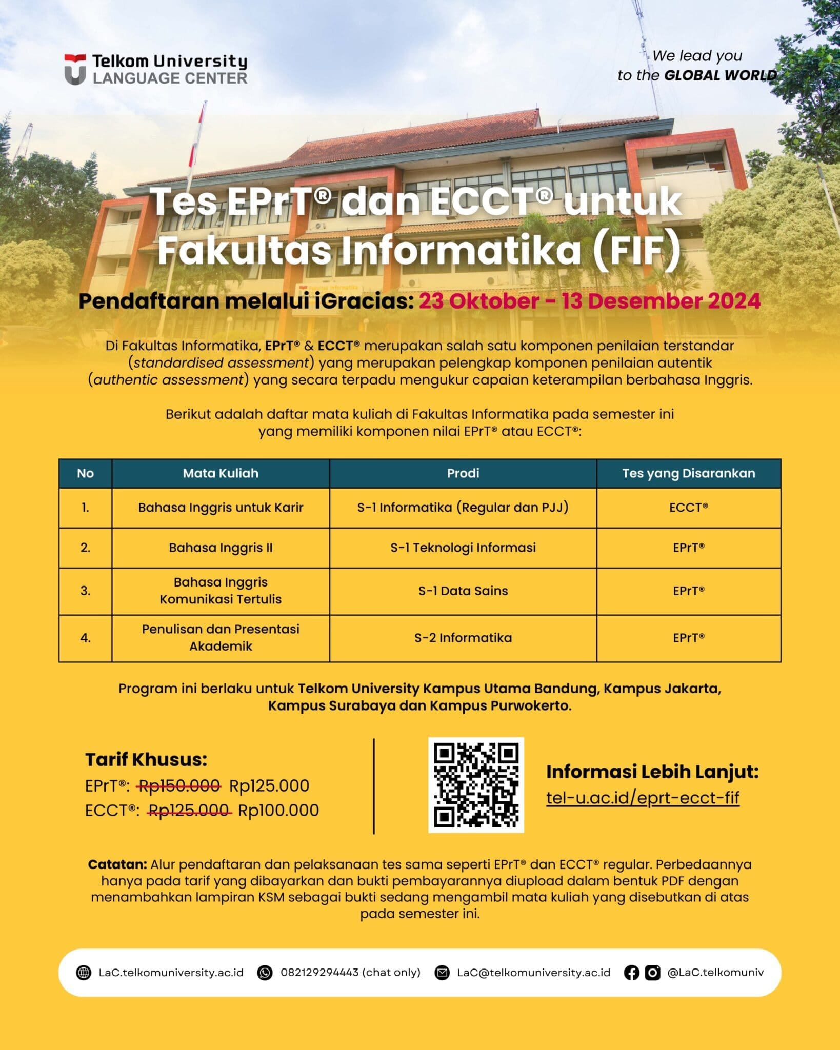 EPrT® & ECCT® Fakultas Informatika (FIF)