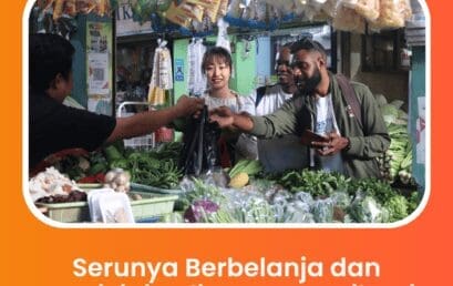 Serunya Berbelanja dan Mencicipi Kuliner Pasar Cihapit bersama Mahasiswa BIPA